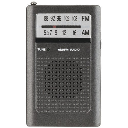 Digitech Portable AM FM Transistor Radio with Telescopic Antenna and Earphones