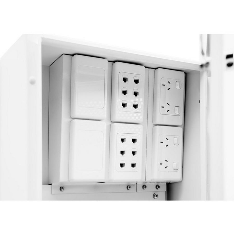 BUILT BOARDS NBN Enclosure with Vents 2x Double Power points 2CAT6 6 gang Outlet