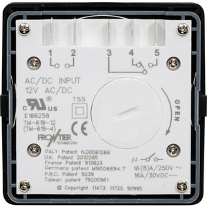 Forntier TM-619-12 Versatile 12V DC 16A 8Program 7-Day Digital Timer