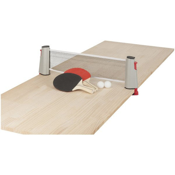 Anywhere Table Tennis Collapsible Net Includes Two Paddles & Two Balls