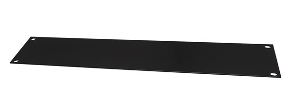 Aluminium 88mm 2U Rack Cabinet Panel Black Finish