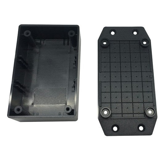 Jiffy Box Black with mounting flange 83X54X31 - UB5