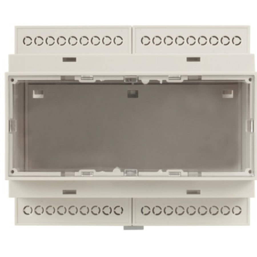Din Rail Enclosure 6U with Clear Lid