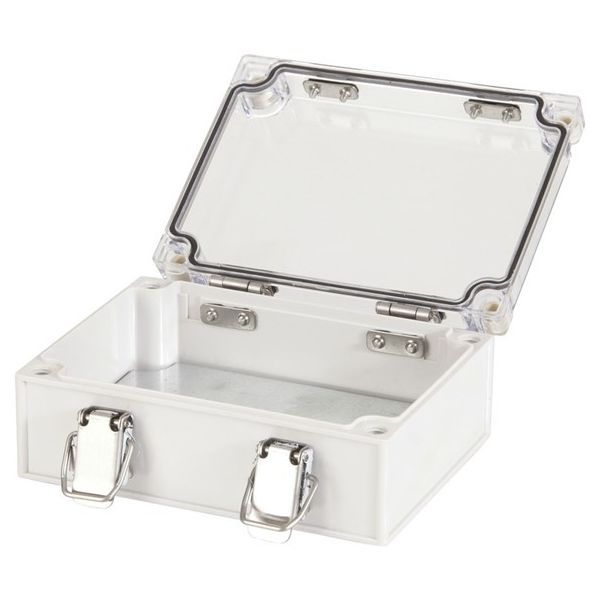 Medium ABS IP66 Enclosure Gasket Seals Stainless Steel Hardware Clear Cover