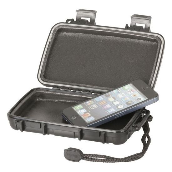 Black Waterproof ABS Plastic Case 182 x 120 x 42mm Including Smartphones