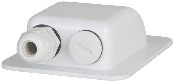 Powertech Solar Cable Entry Point White ABS Twin Cable Gland IP67 HS8866