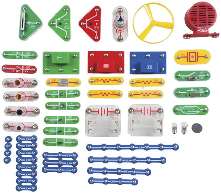 698-in-1 Snap on Electronic Project Kit Easy-to-Build No Tools Required