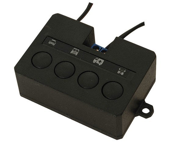 Piezo 12VDC 4-Tone Metal Mounting Bracket Siren with Controller Speaker Black