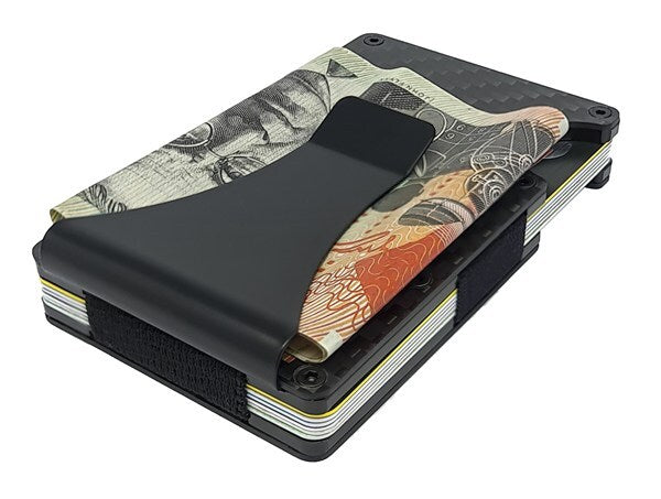 RFID Blocker Carbon Fibre Aluminum Card Holder Military-Grade RFID Metal Shield