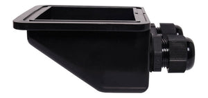 Dual Gland Cable Entry point for Caravans with Roof Mounted Solar Panels Black