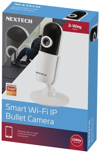 Nextech 1080P Smart Wi-Fi IP Bullet Camera with Infrared LEDs Smart Life Compatible