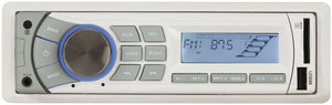 Marine AM/FM Radio and Speaker Package 5 Inch Electric Detachable Panel