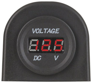 Panel or Surface Mount LED Voltmeter 5-30VDC