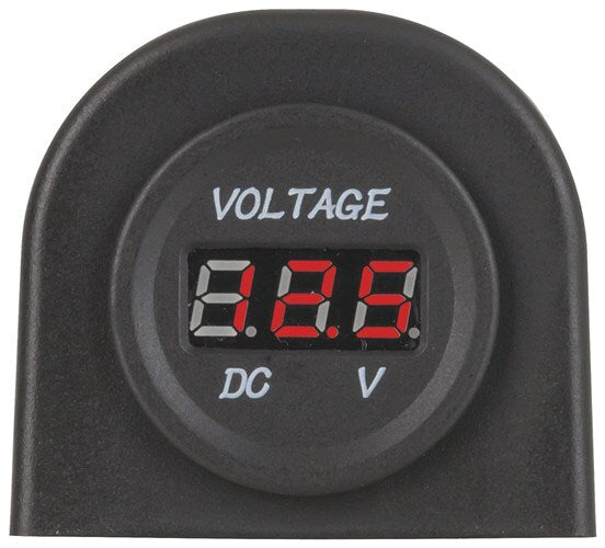 Panel or Surface Mount LED Voltmeter 5-30VDC