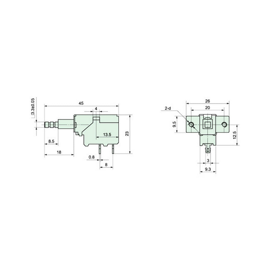 Push Button 250VAC 5A Power Switch On-Off