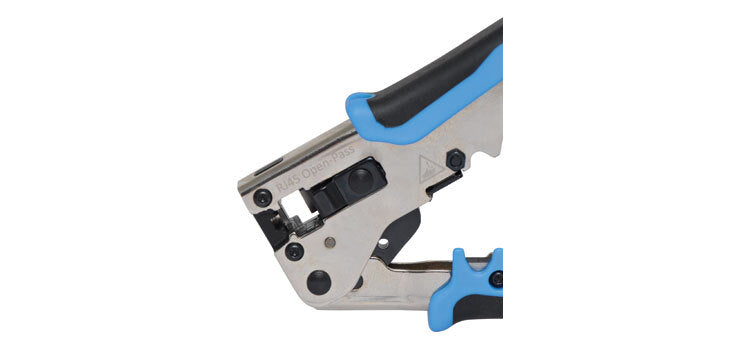 Ratcheting Economy Modular RJ45 Crimper For Open Pass/Pass Thru CAT5e CAT6 CAT6A