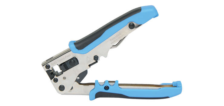 Ratcheting Economy Modular RJ45 Crimper For Open Pass/Pass Thru CAT5e CAT6 CAT6A