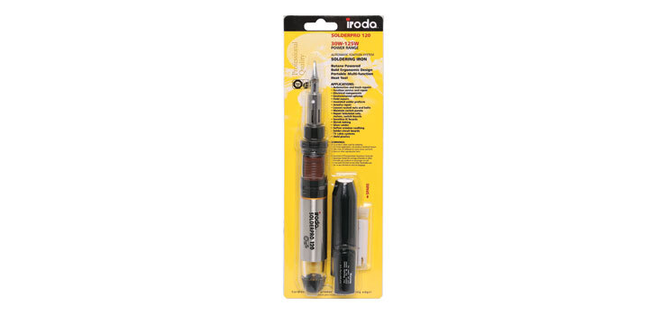 Iroda Solderpro120 Gas Soldering Iron 38ml Gas Chamber 125W Heating Capacity