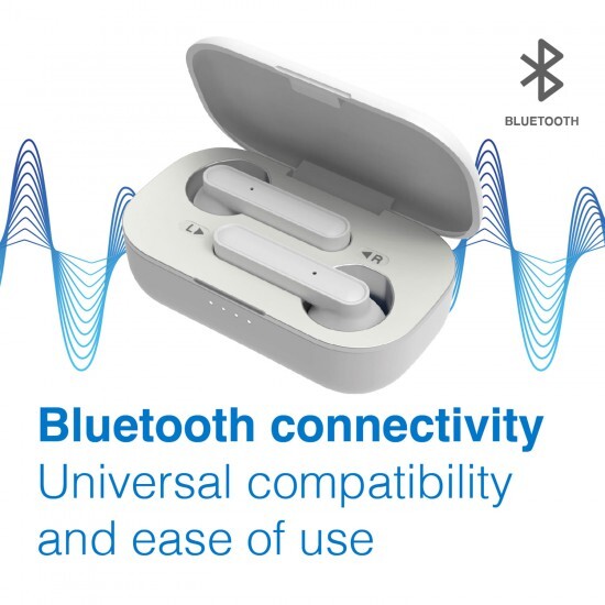 Laser True Wireless Stereo Earbuds Bluetooth Earphones with Charging Case
