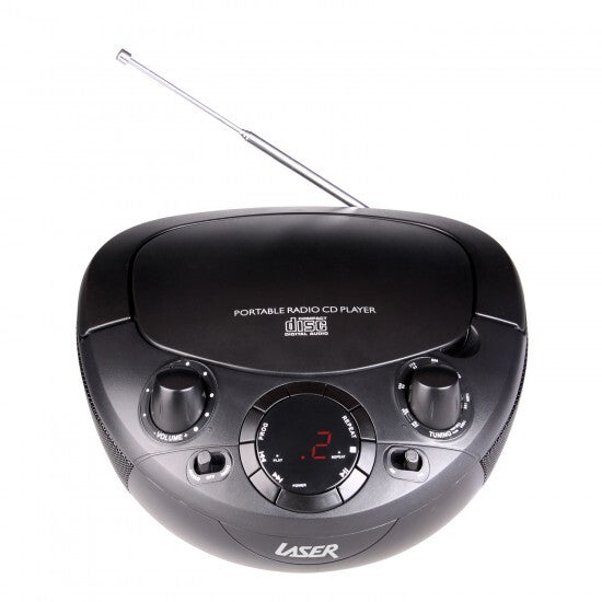 Laser Portable Digital Display Stereo CD Boombox with AM-FM Radio Music