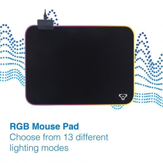 Laser PC Gaming Combo RGB Full Size LED Keyboard Mouse Headset Mouse Pad Bundle