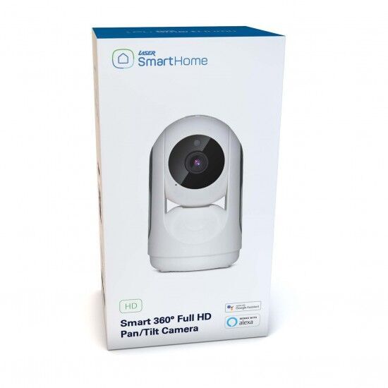 Laser Smart Home Security 360 degree Full HD Pan-Tilt WiFi Camera Alexa