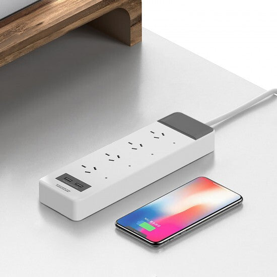 Laser Smart Home WiFi 4 Outlet 1.5m Cable Power Board with 2 USB Ports