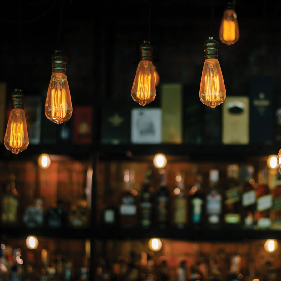 Laser Smart Antique Filament LED Bulb Amber E27 ST64 Works GoogleHome Alexa