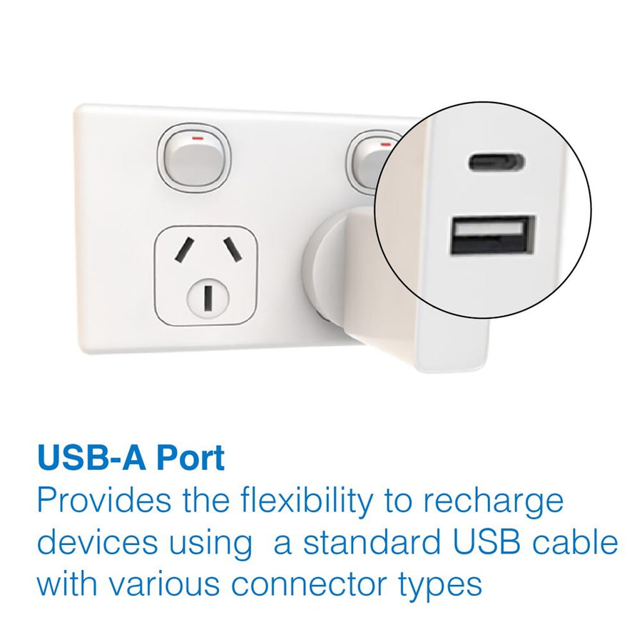 Laser Travel Fiendly Chargecore USB-C 30W Dual PD  Wall Charger
