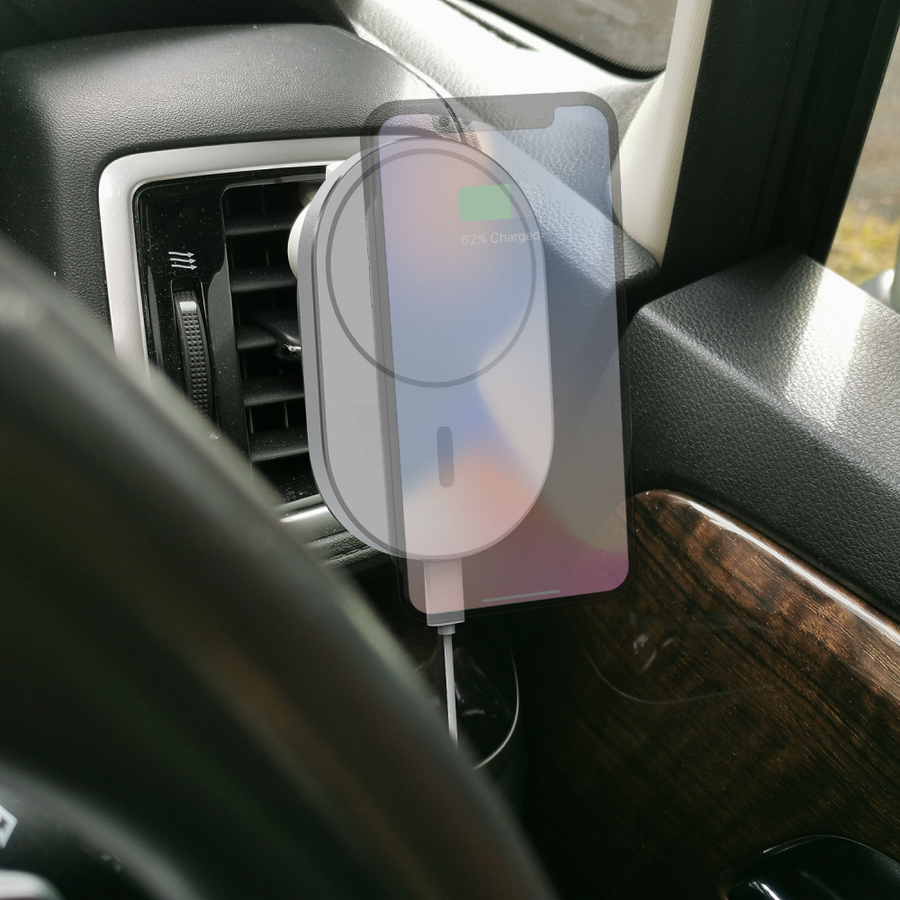 Laser Chargecore Magsafe Magnetic Wireless Vent Charger Mount for Apple