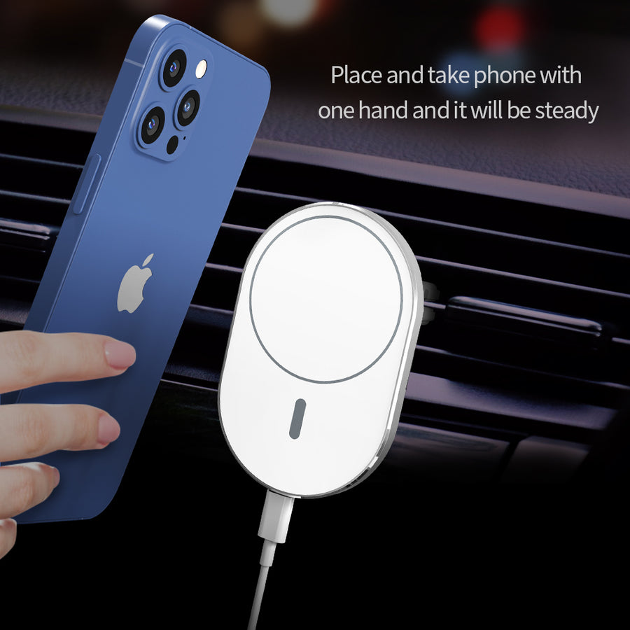 Laser Chargecore Magsafe Magnetic Wireless Vent Charger Mount for Apple
