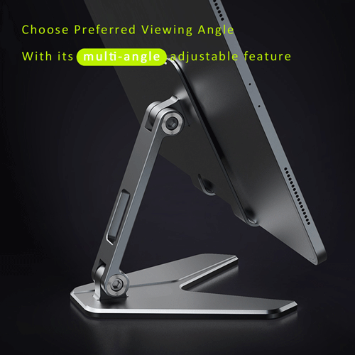 Sansai Univeral Aluminum Desktop Tablet & Smarphone Stand Grey