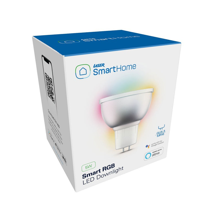 LASER Smart 5W RGB Downlight GU5.3 Highly Efficient and Control by Google Alexa