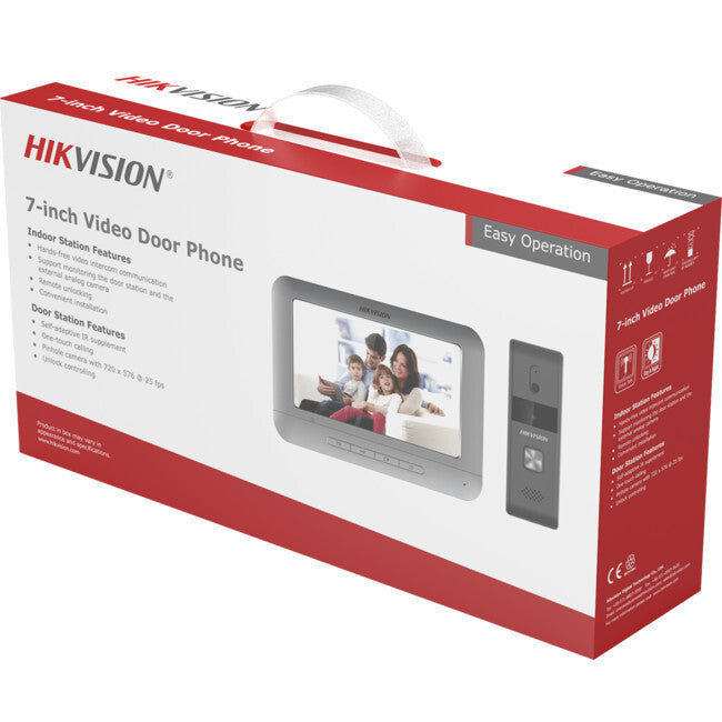 HIKVISION DS-KIS203T 7inch TFT LCD Monitoor & Camera Analogue HD Intercom kit