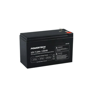 Powertech 12V 7.2Ah Sealed Lead Acid Rechargeable NBN Alarm UFB Back Up Battery