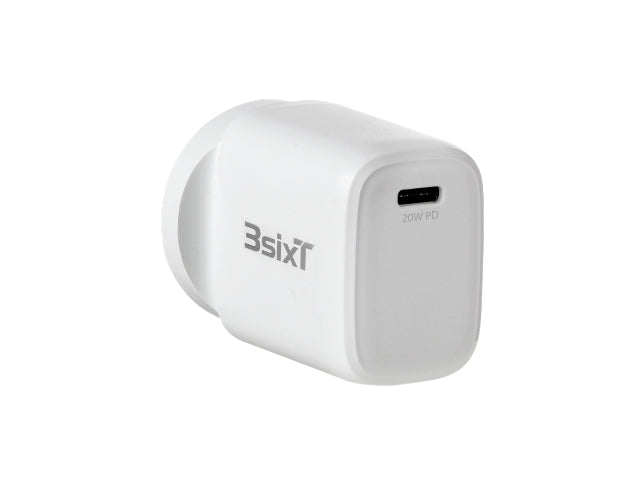 3sixT Wall Charger ANZ 20W USB-C PD - White – Bourne Electronics