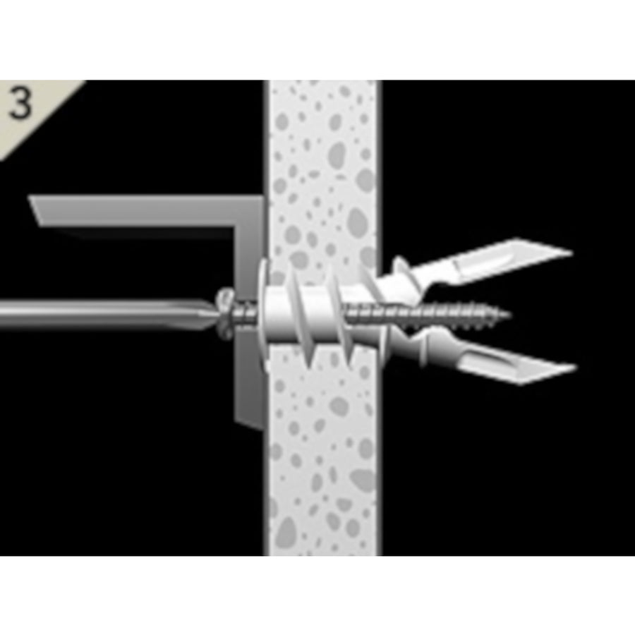 TOGGLER Self Drilling Drywall Anchors with Screws Made in USA 50 Pack