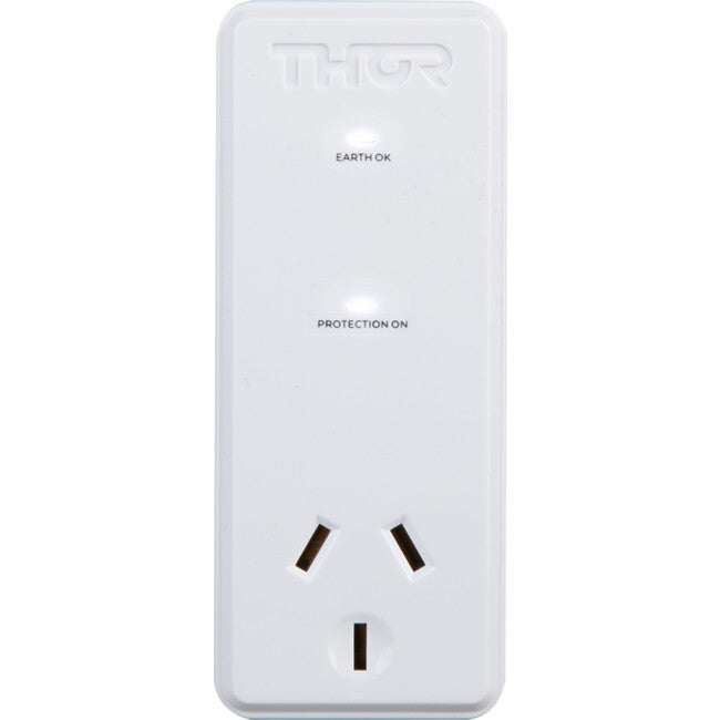 THOR Alpha Single Outlet All Purpose Forward Facing Surge Protector 2115 Joules