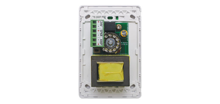 Volume Control Line Clipsal Pro Vertical 100V White with Speaker Input ...