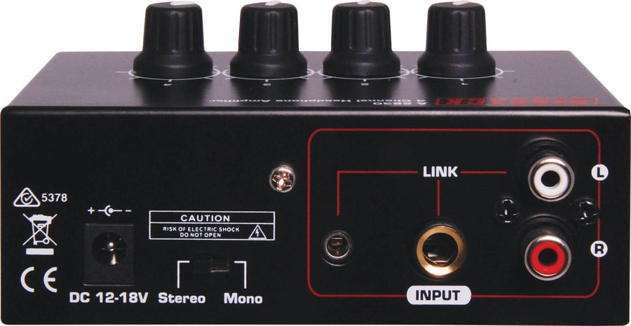 Redback 4 Channel Headphone Distribution Amplifier