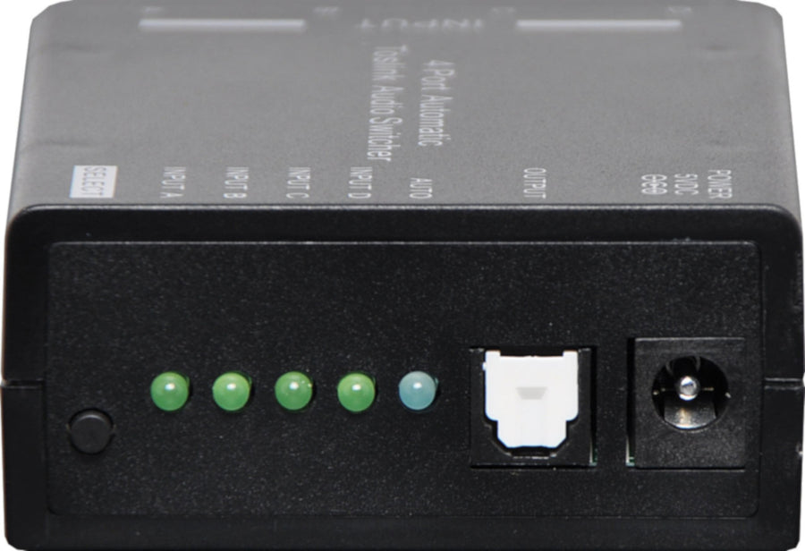 4 Way Auto Toslink S PDIF Audio Switcher Supports PCM/LPCM and bitstream