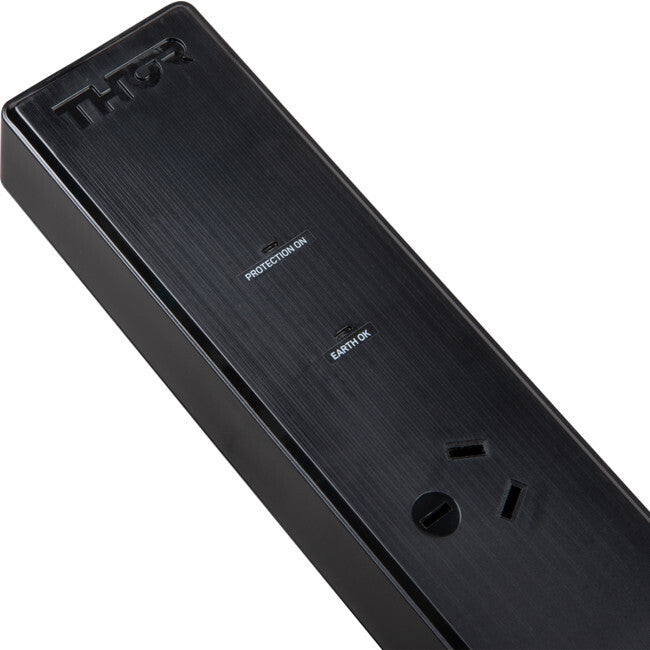 THOR Alpha 4 Way Outlet Power Filter Surge Protector with Good Filteration Black