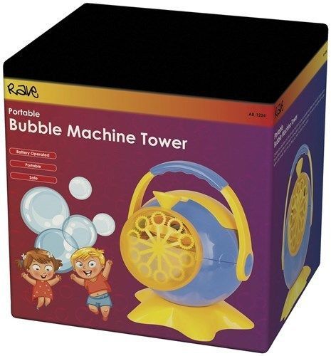 Rave Battery Operated Portable Bubble Machine Carry Handle Suit Liquid AB1222