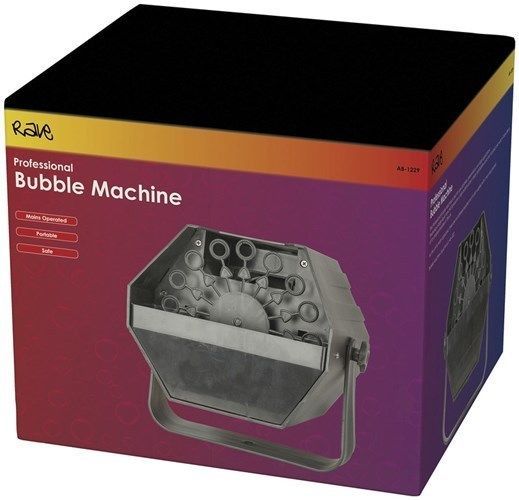 Rave Professional Mains Operated Bubble Machine Carry handle Suitable Liquid