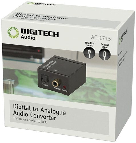 Digitech Digital to Analogue Audio Converter Sampling Rate 48kHz Power 5VDC