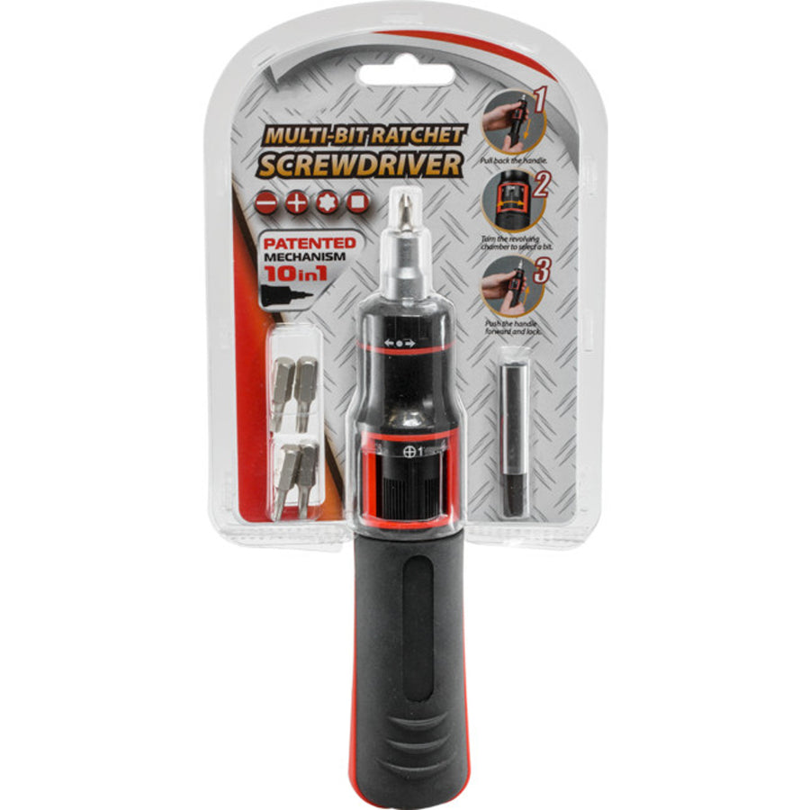 DOSS Autoloading 10 in 1 Multi Bit Ratchet Screwdriver with Extension