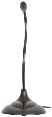 PC Desktop Microphone 3.5mm Plug & 2m Cable Omnidirectional Flexible Neck Angle