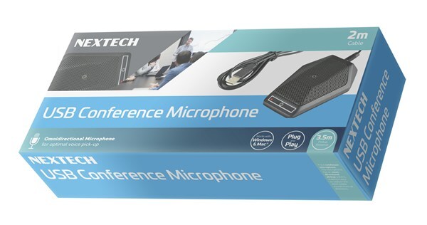 Nextech USB Conference Microphone Desk Type with Compact and Portable Design