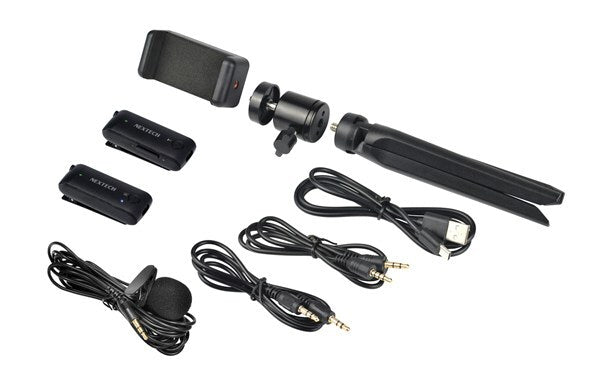 Nextech Wireless Lavalier Microphone for Smartphone and Camera to 20m distance