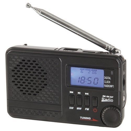 Digitech AM FM SW Rechargeable 32GB Radio with MP3 Supports USB Flash Drive